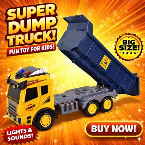 Camion de construcción a fricción 36x19x12cm.